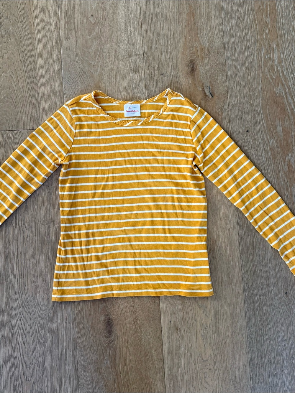 Hanna Andersson Organic Striped Tee💛 Size 19 (140)